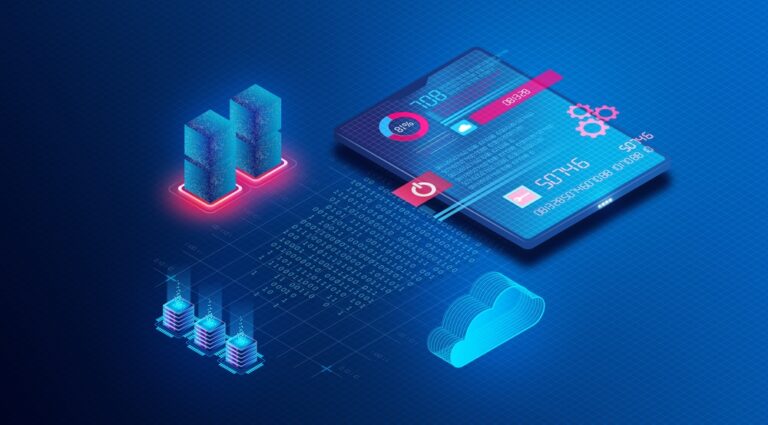 Cloud,Data,Management,Concept,-,Device,Running,Applications,To,Manage